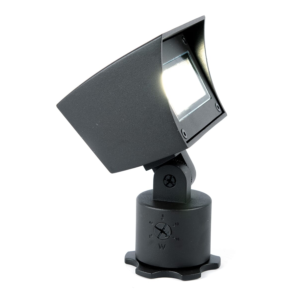 WAC Wall Wash 2700K 6" Landscape Flood Light in Black on Aluminum