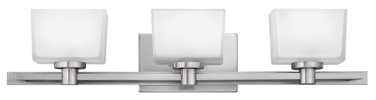 Hinkley Taylor 3-Light Bathroom Vanity Light in Brushed Nickel