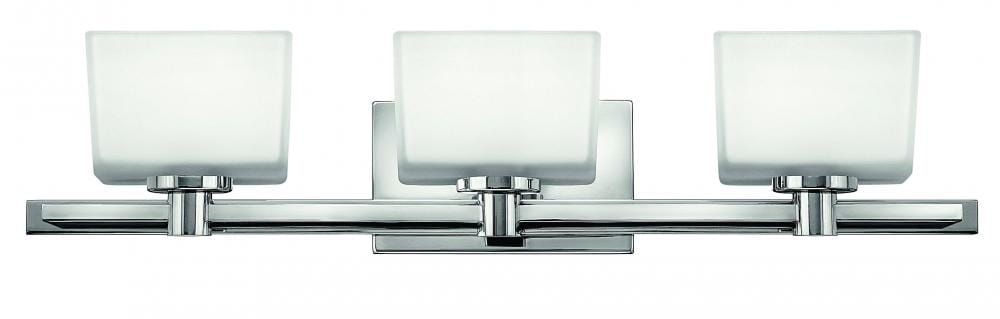 Hinkley Taylor 3-Light Bathroom Vanity Light in Chrome