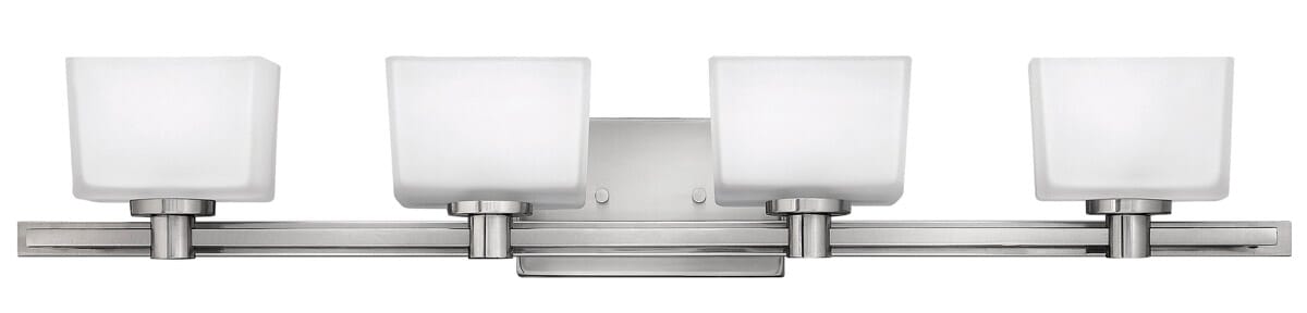 Hinkley Taylor 4-Light Bathroom Vanity Light in Brushed Nickel