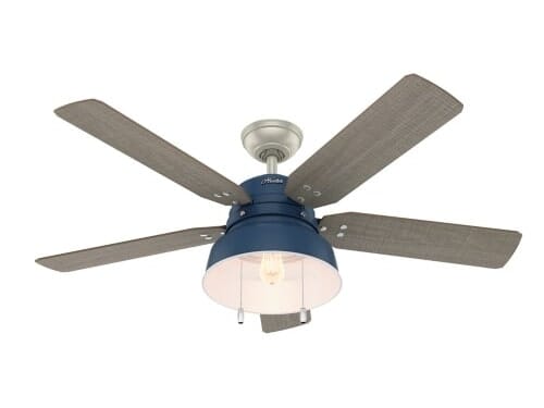 Hunter Mill Valley 52" Indoor/Outdoor Ceiling Fan in Indigo Blue