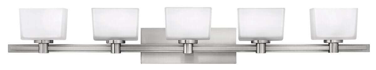 Hinkley Taylor 5-Light Bathroom Vanity Light in Brushed Nickel