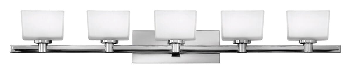 Hinkley Taylor 5-Light Bathroom Vanity Light in Chrome