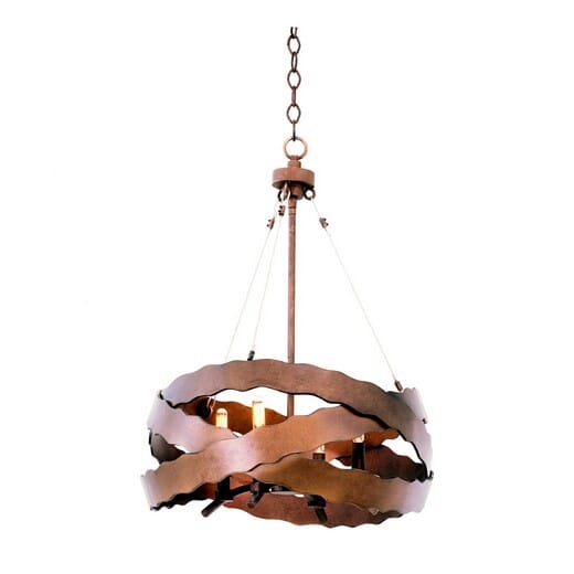 Kalco Fulton 4-Light Mini Pendant in Brownstone