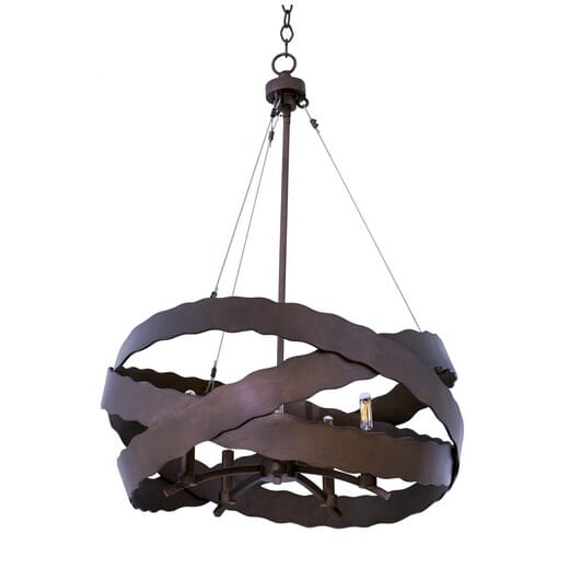 Kalco Fulton 5-Light Pendant Light in Brownstone