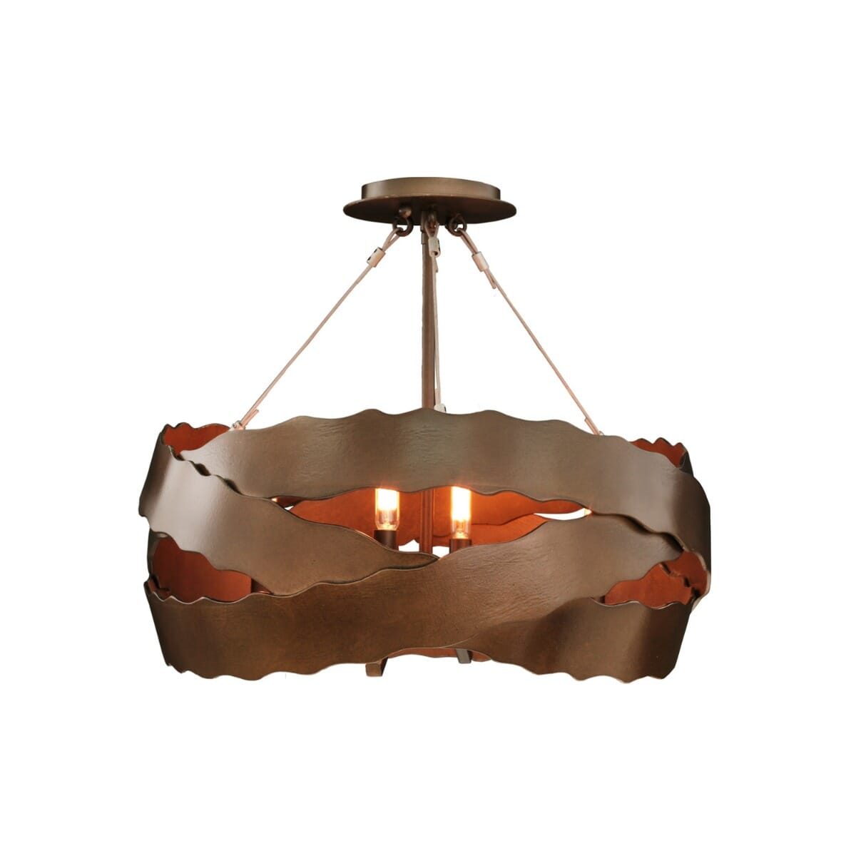 Kalco Fulton 5-Light Ceiling Light in Brownstone