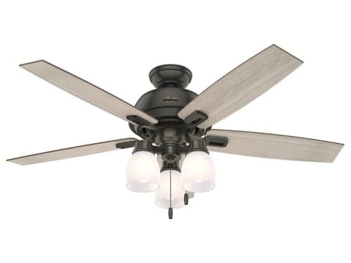 Hunter Donegan 3-Light 52" Indoor Ceiling Fan in Noble Bronze