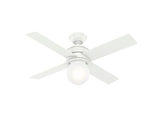 Hunter Hepburn 44" Indoor Ceiling Fan in Matte White