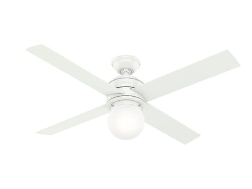 Hunter Hepburn 52" Indoor Ceiling Fan in Matte White