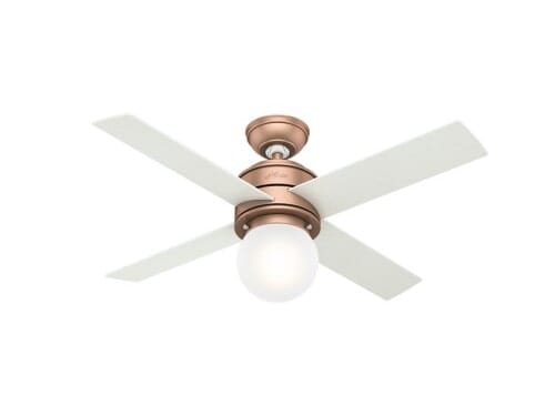 Hunter Hepburn 44" Indoor Ceiling Fan in Satin Copper