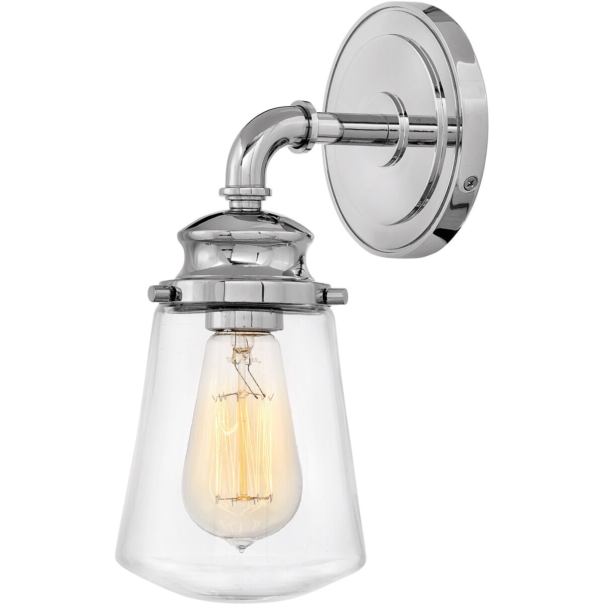 Hinkley Fritz 1-Light Bathroom Wall Sconce in Chrome