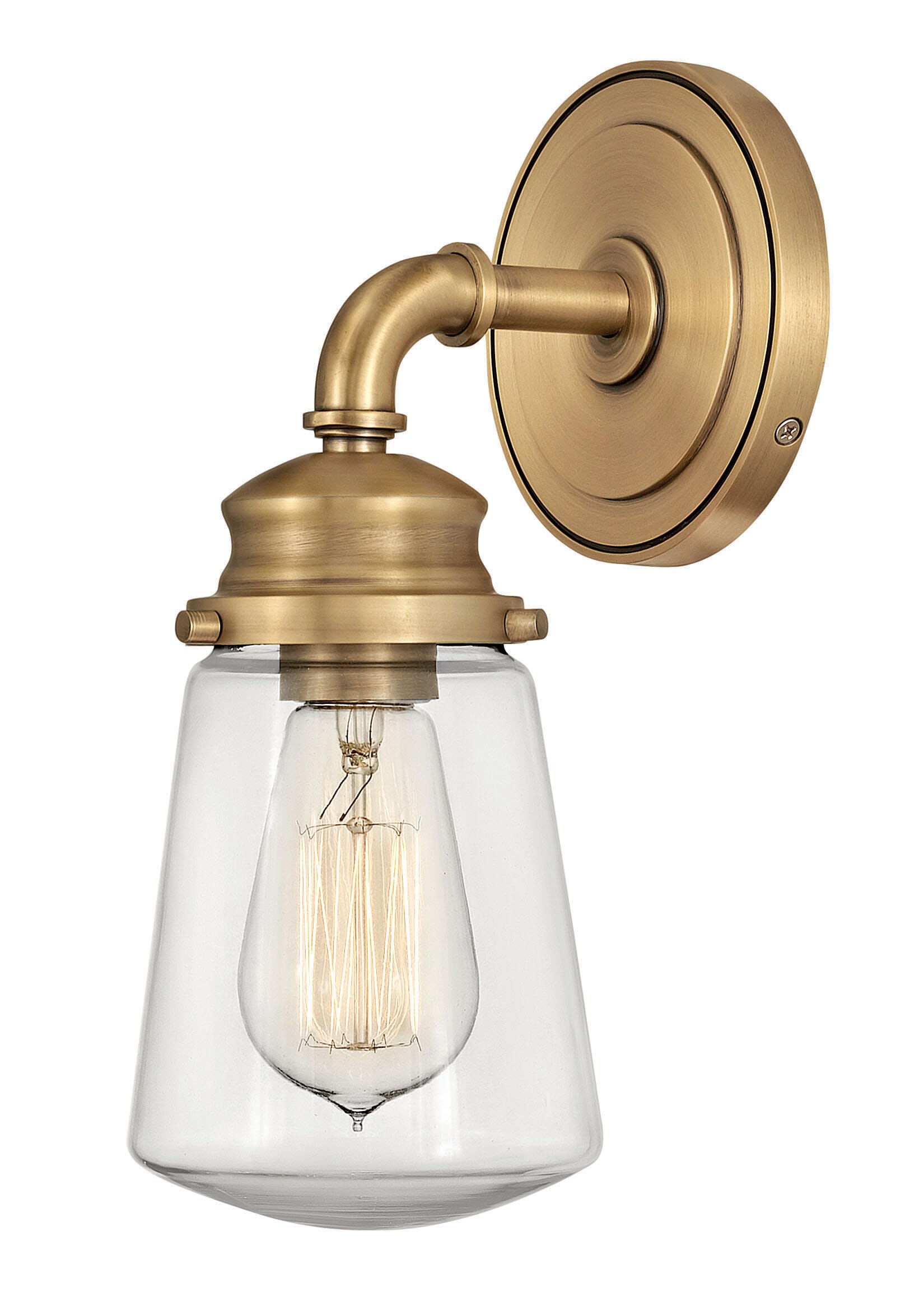 Hinkley Fritz 5" Bathroom Vanity Light in Heritage Brass