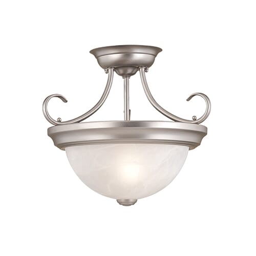 Millennium Lighting 5000 Series 2-Light Semi-Flush in Clear