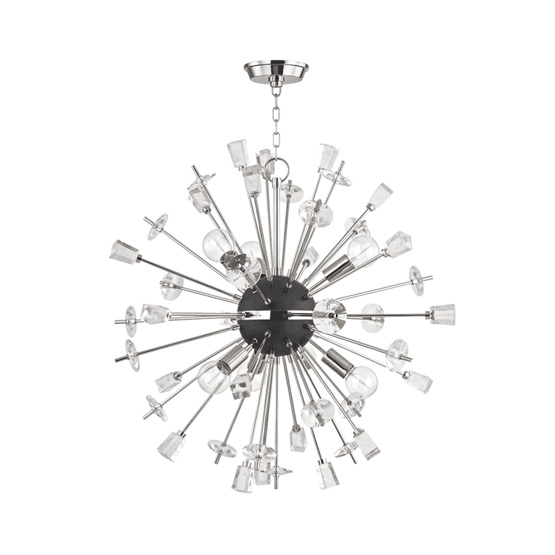 Hudson Valley Liberty 6-Light Chandelier in Polished Nickel