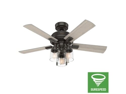 Hunter 3-Light 44" Indoor Ceiling Fan in Noble Bronze