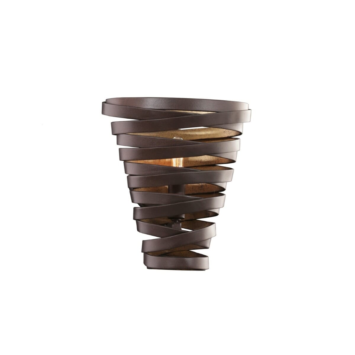 Kalco Tempest 10" Wall Sconce in Bronze Gold