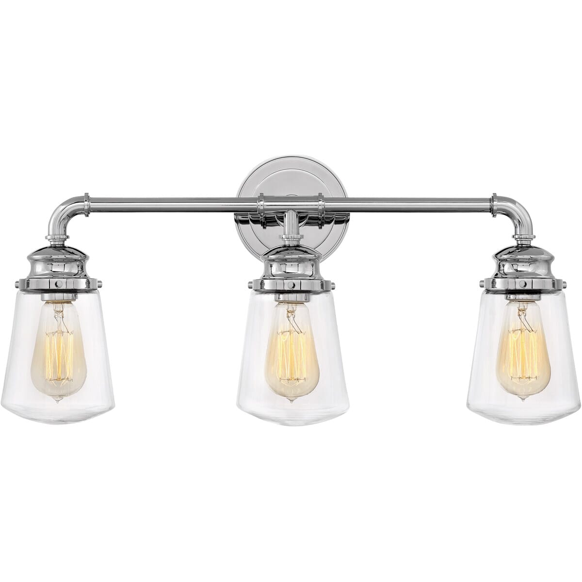 Hinkley Fritz 3-Light Bathroom Vanity Light in Chrome