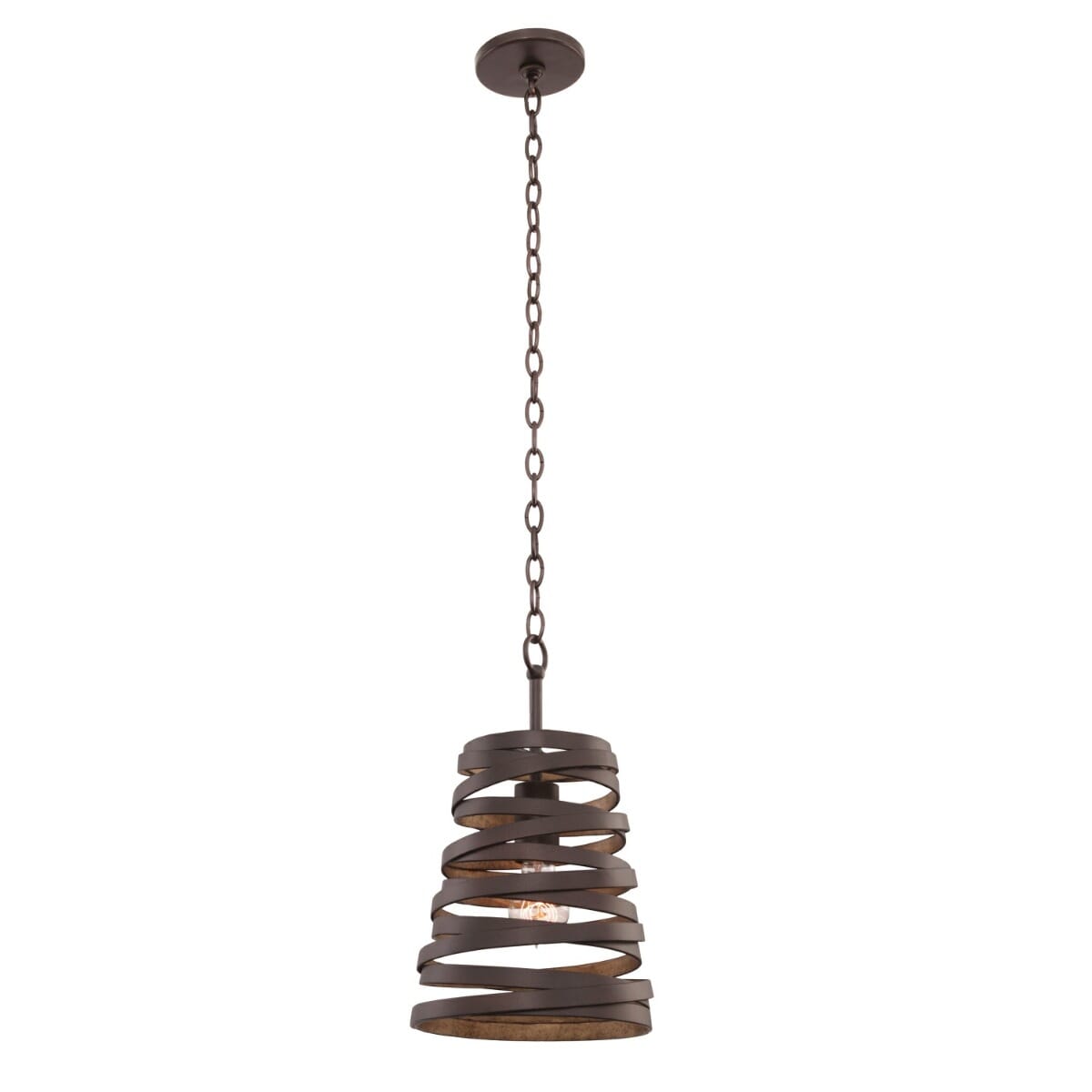 Kalco Tempest Pendant Light in Bronze Gold