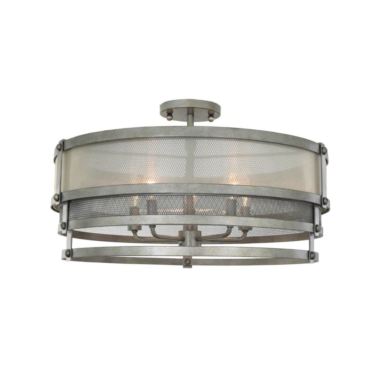 Kalco Delano 5-Light Ceiling Light in Bronze Jewel Tone