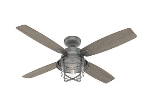 Hunter Port Royale 52" Indoor/Outdoor Ceiling Fan in Matte Silver