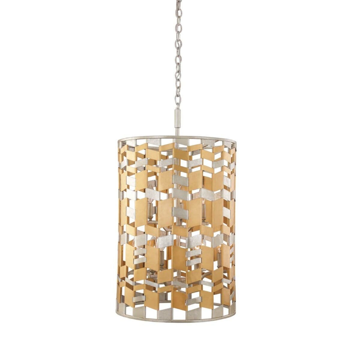 Kalco Broadway 9-Light Pendant Light in Jewel Metallic