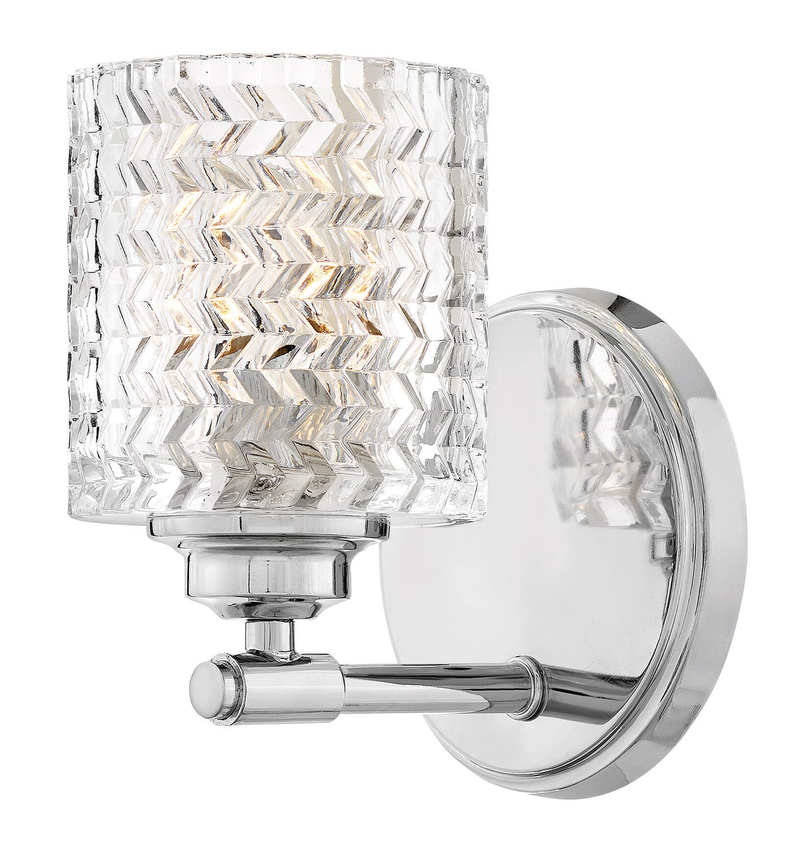 Hinkley Elle 1-Light Bathroom Wall Sconce in Chrome