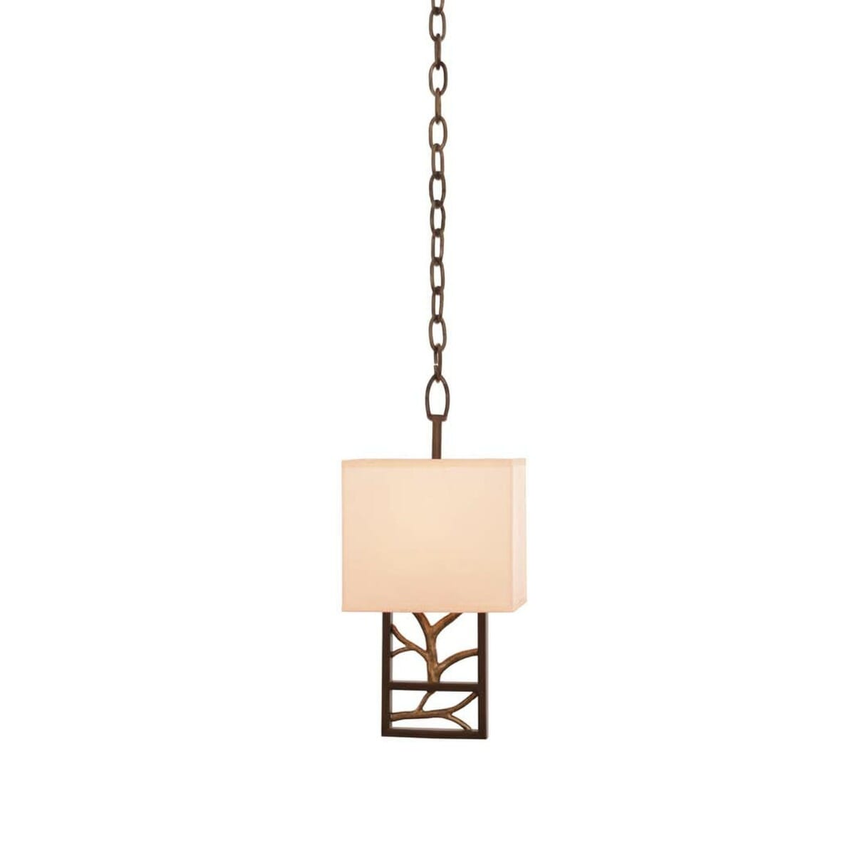 Kalco Hudson 8" Mini Pendant in Bronze Gold