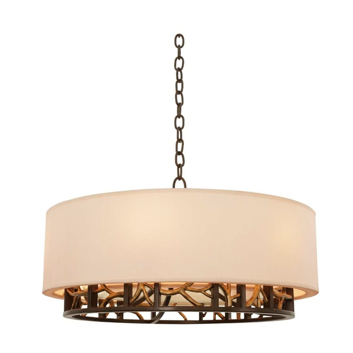 Kalco Hudson 6-Light Pendant Light in Bronze Gold