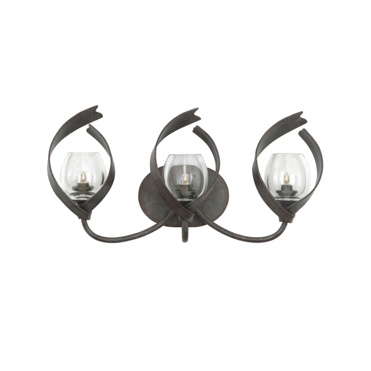 Kalco Solana 3-Light 24" Bathroom Vanity Light in Oxidized Copper