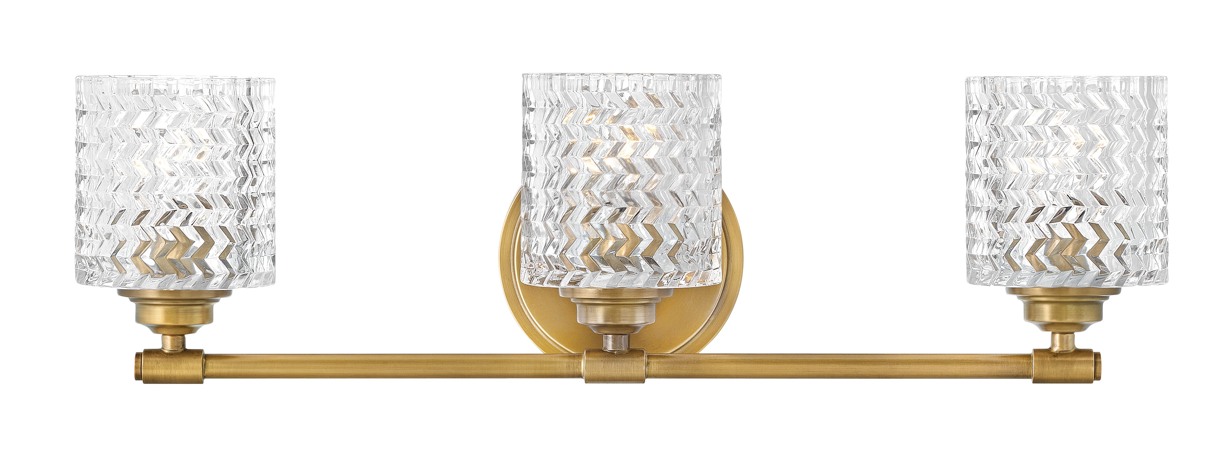 Hinkley Elle 3-Light 24" Bathroom Vanity Light in Heritage Brass