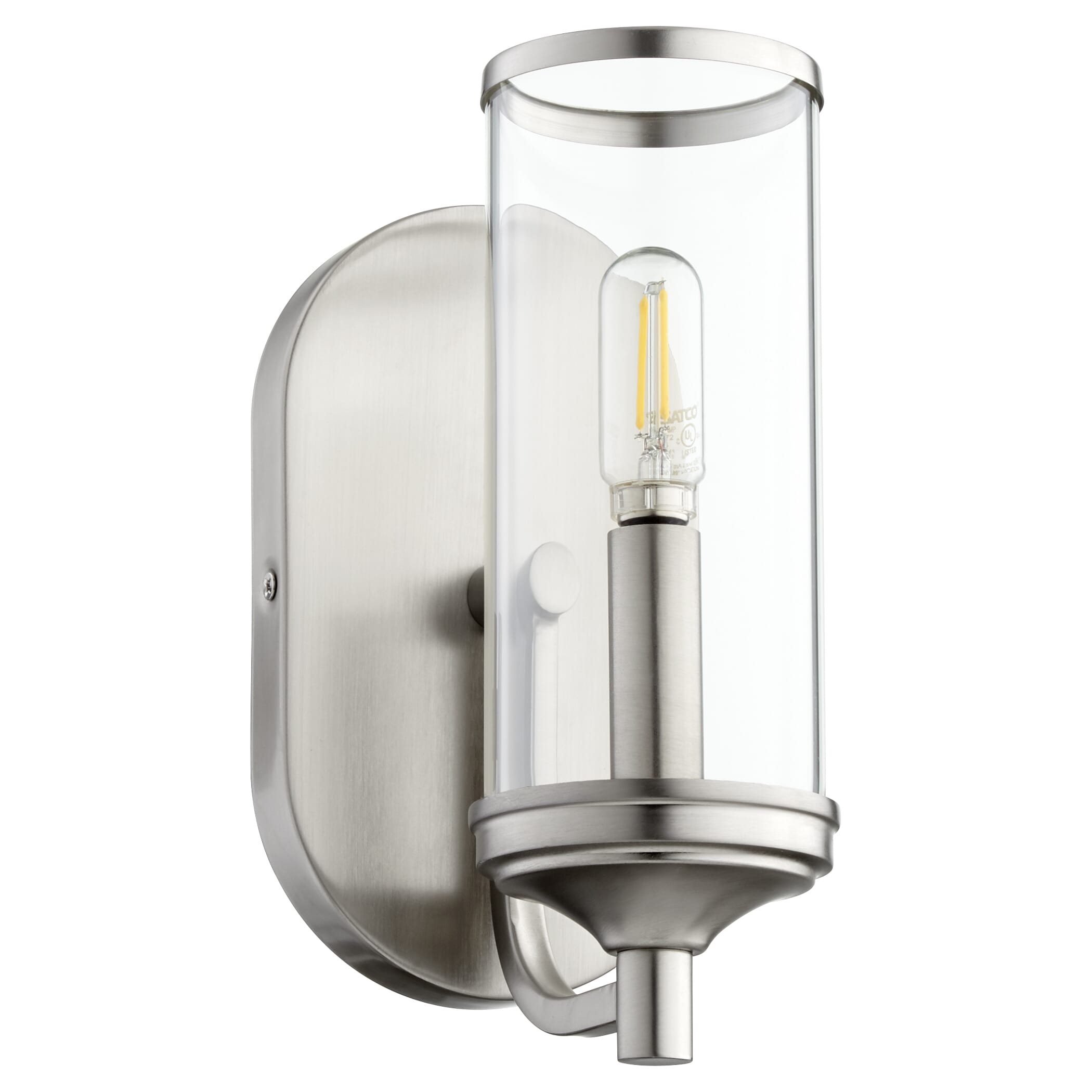 Quorum Collins Wall Sconce in Satin Nickel