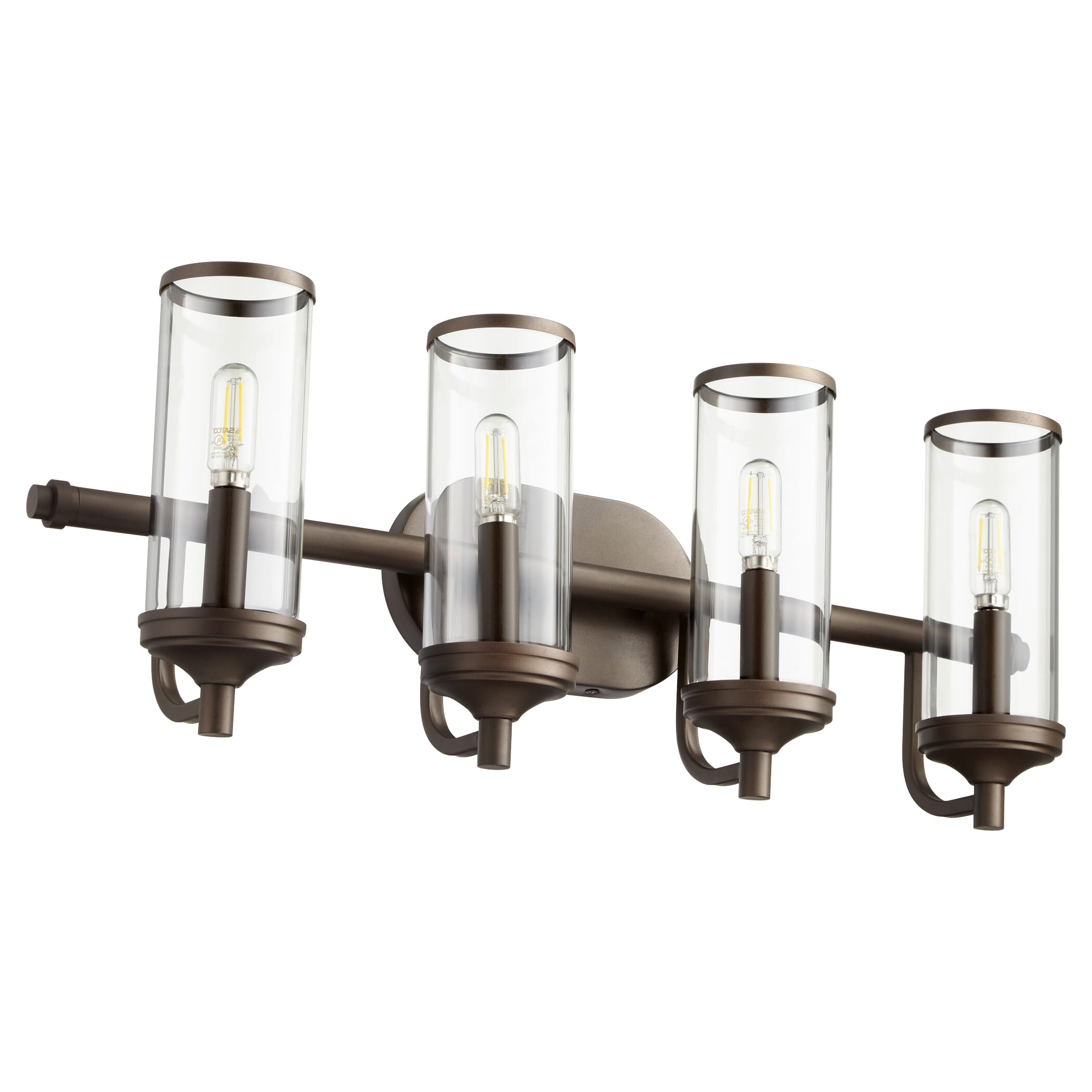 Quorum Collins 4-Light 10" Bathroom Vanity Light in Oiled Bronze