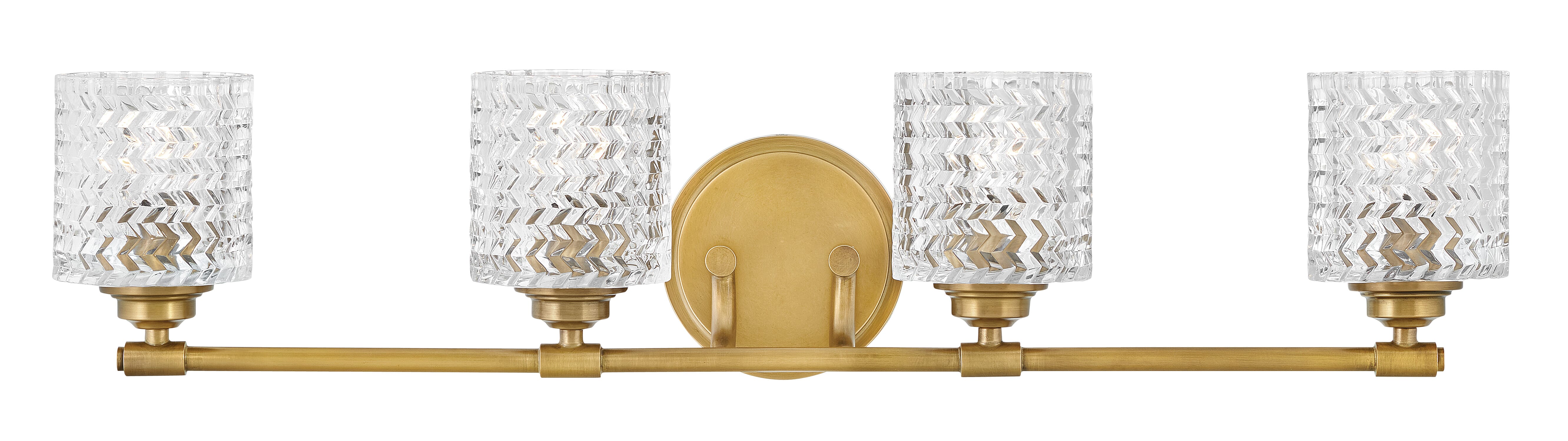 Hinkley Elle 4-Light 32" Bathroom Vanity Light in Heritage Brass