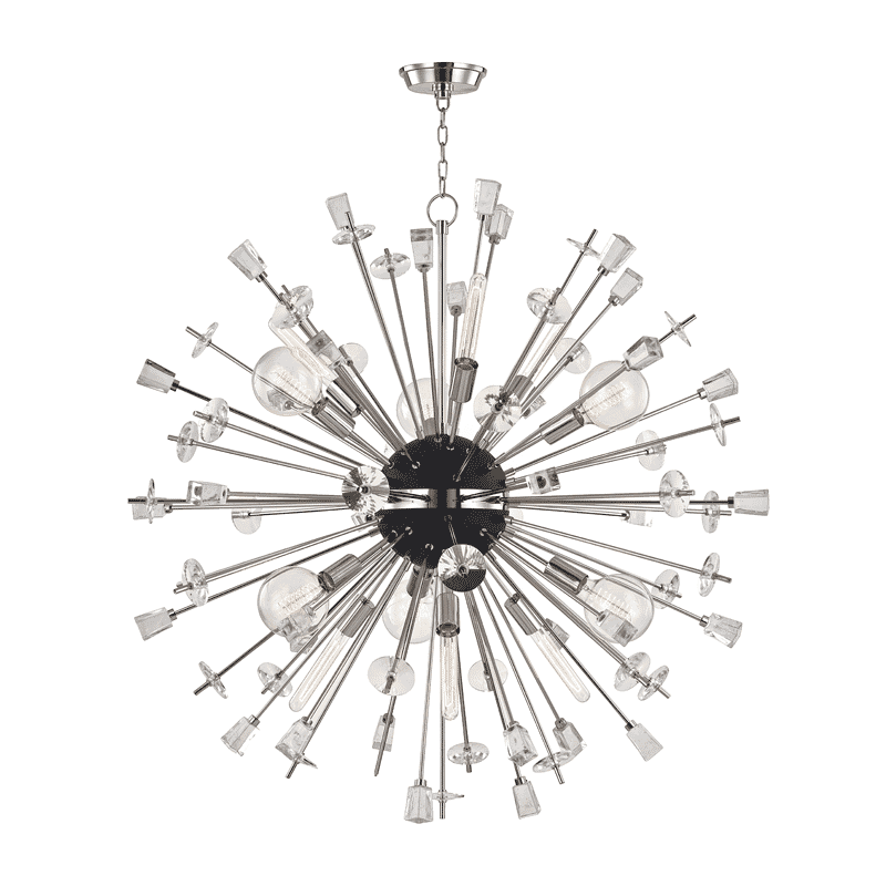 Hudson Valley Liberty 6-Light Chandelier in Polished Nickel