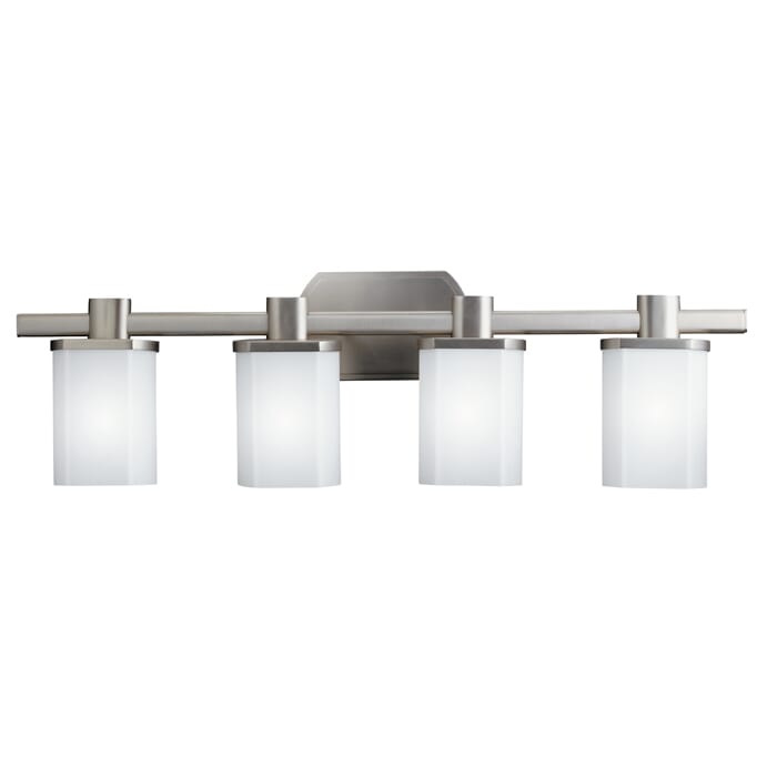 Kichler Lege 4-Light Bathroom Vanity Light in Brushed Nickel