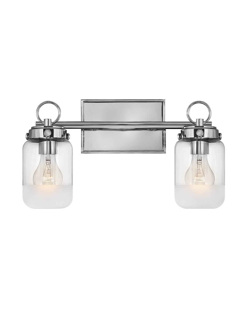 Hinkley Penley 2-Light 6" Bathroom Vanity Light in Polished Nickel