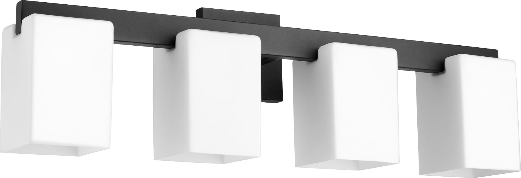 Quorum Modus 4-Light 8" Bathroom Vanity Light in Noir