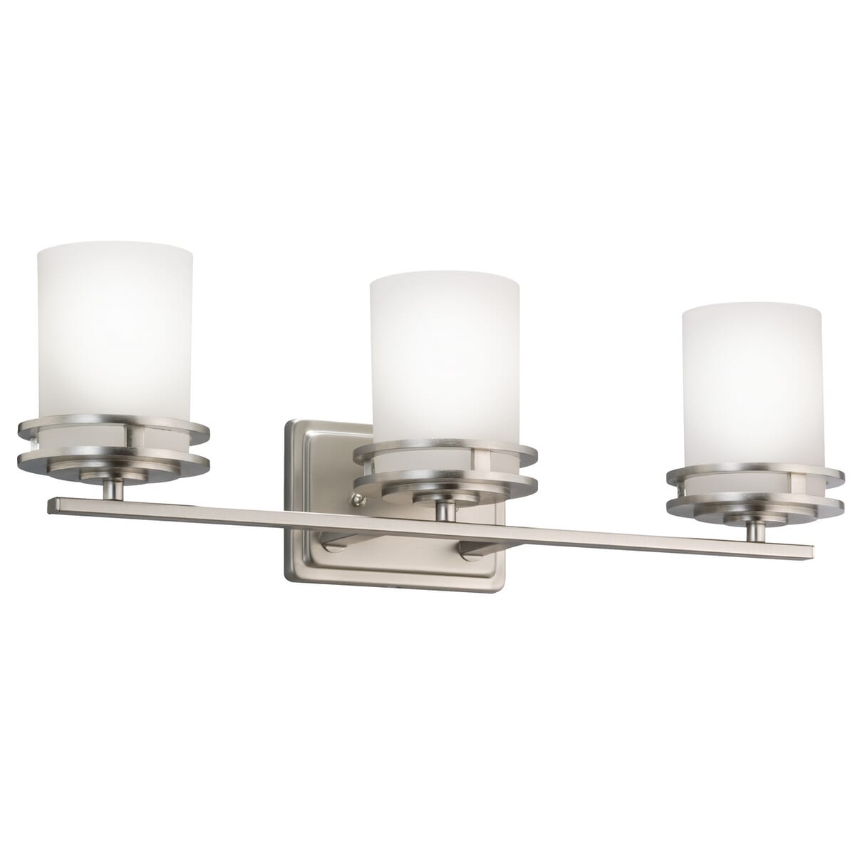 Kichler Hendrik 3-Light Bathroom Vanity Light in Brushed Nickel