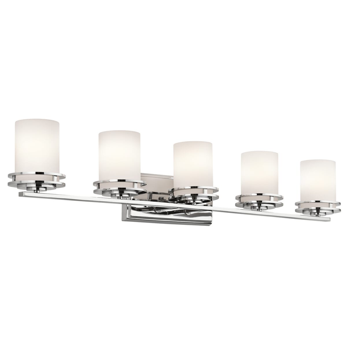 Kichler Hendrik Modern 5-Light Bathroom Vanity Light in Chrome