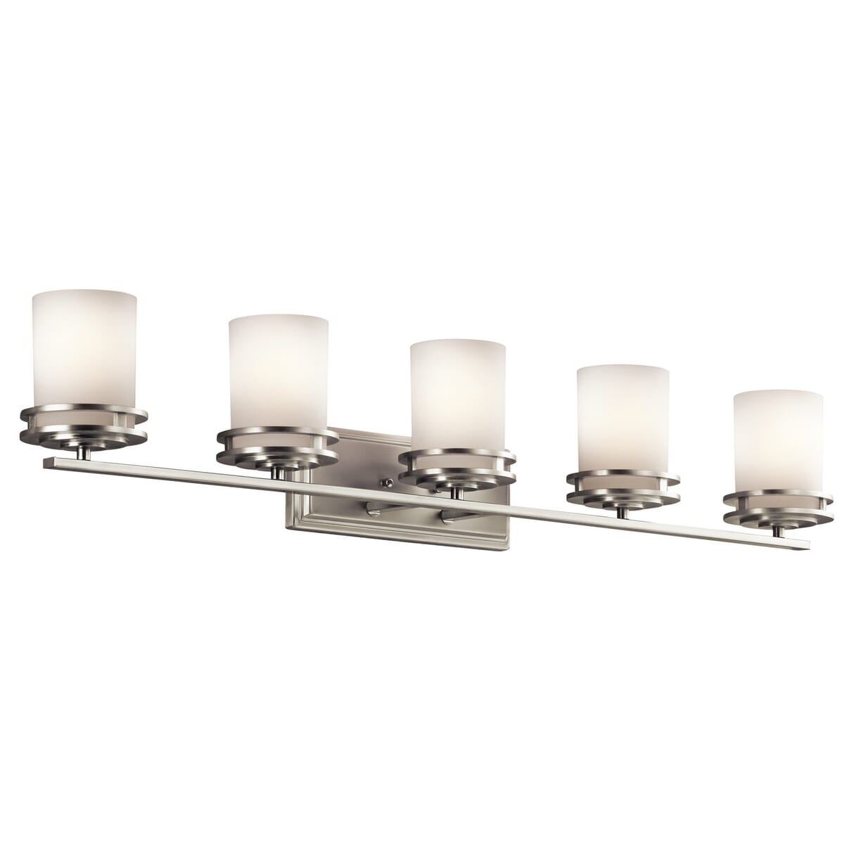 Kichler Hendrik 5-Light Bathroom Vanity Light in Brushed Nickel