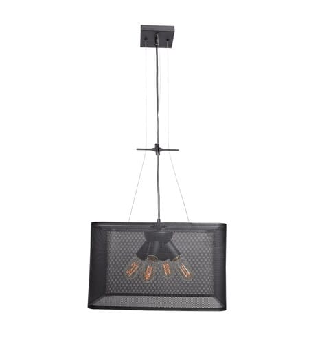 Access Epic 4-Light 16" Pendant Light in Black