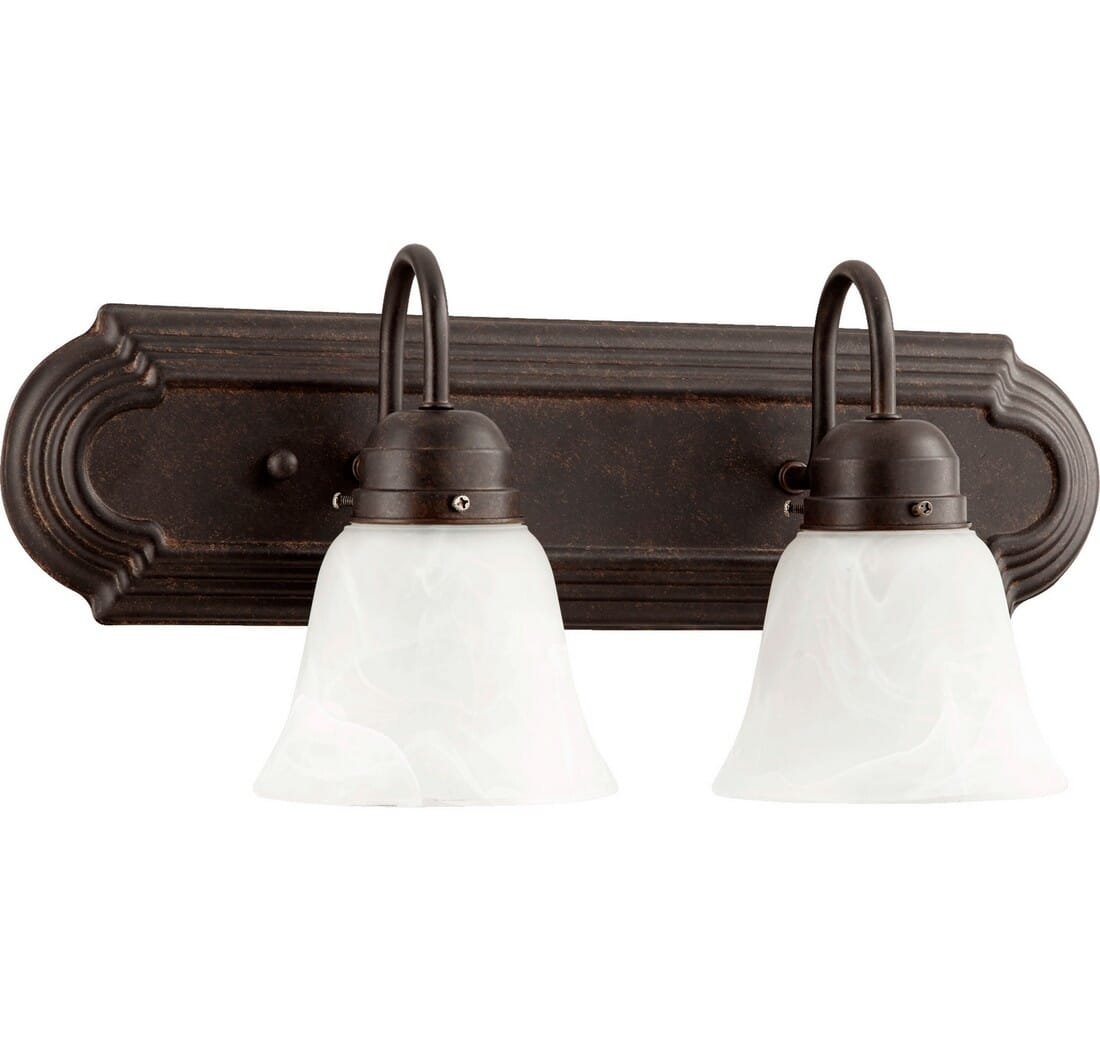 Quorum Quorum Home 2-Light 8" Bathroom Vanity Light in Toasted Sienna