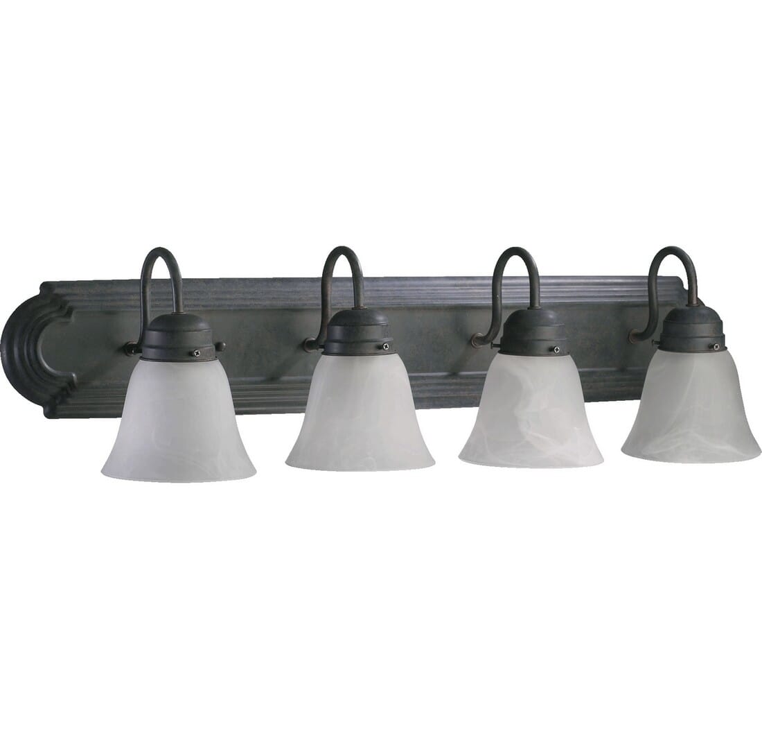 Quorum Quorum Home 4-Light 8" Bathroom Vanity Light in Toasted Sienna