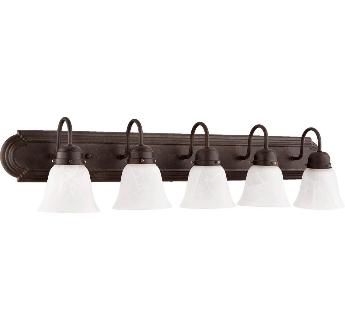 Quorum Quorum Home 5-Light 8" Bathroom Vanity Light in Toasted Sienna