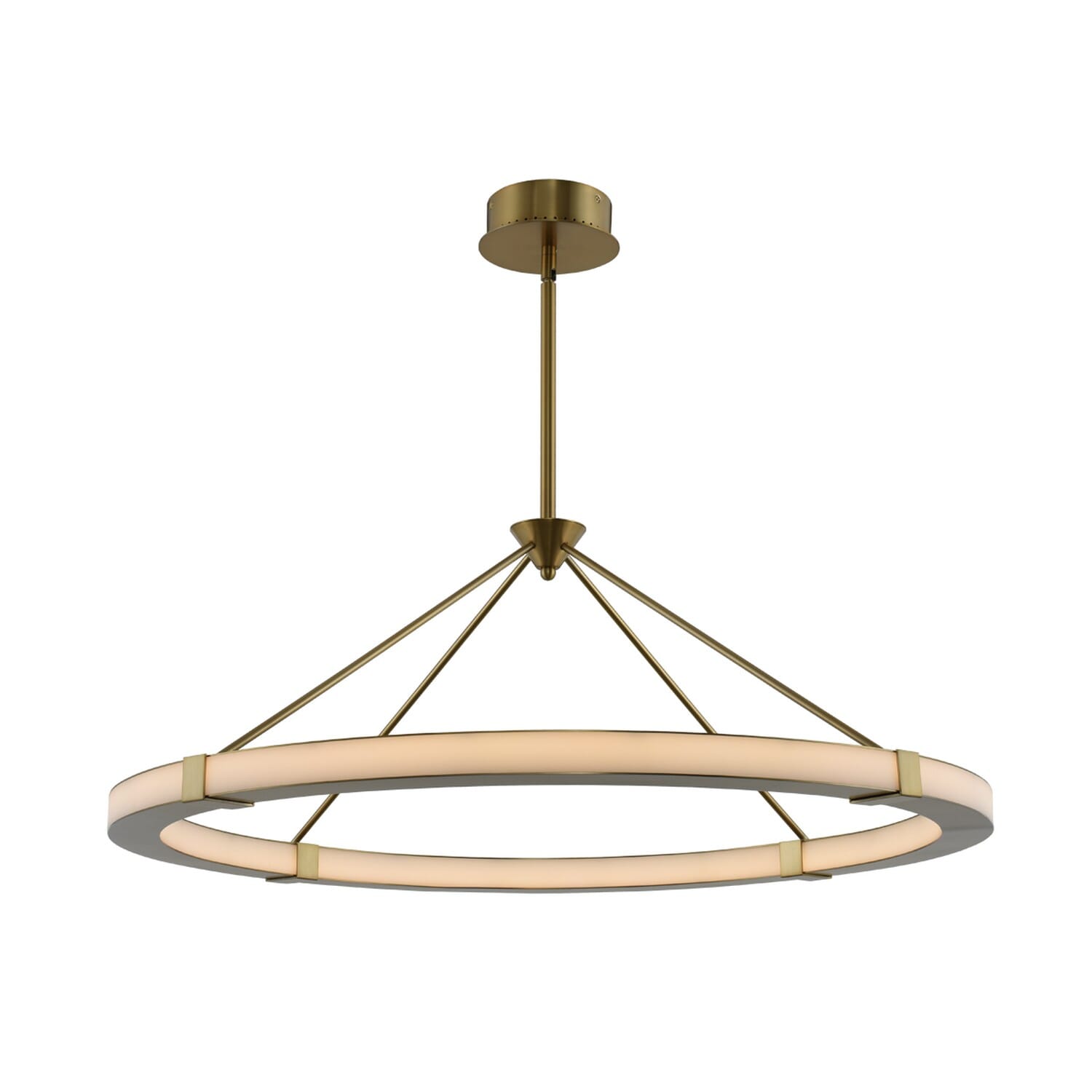 Kalco Lavo Pendant Light in Winter Brass