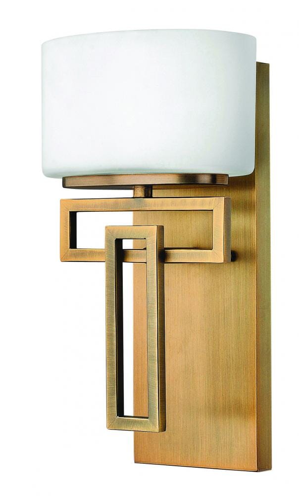 Hinkley Lanza 1-Light Bathroom Wall Sconce in Brushed Bronze