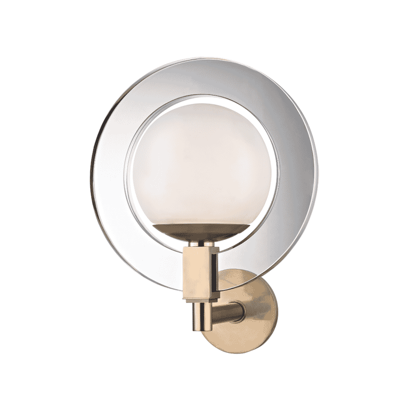 Hudson Valley Caswell 16" Wall Sconce in Aged Brass