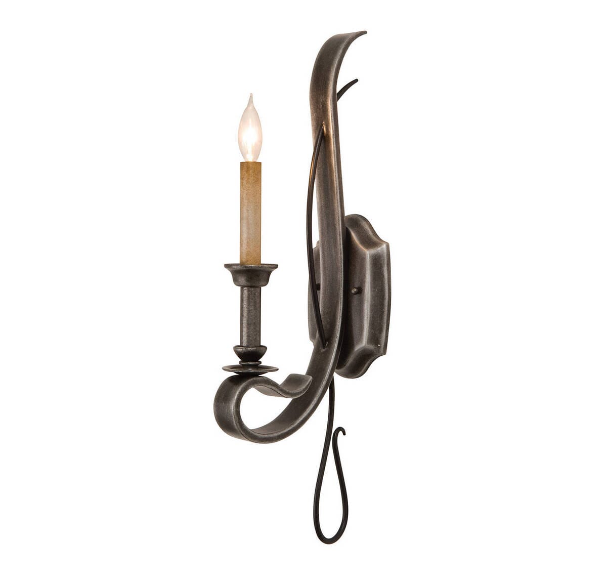 Kalco Keller 1-Light Wall Sconce in Vintage Iron