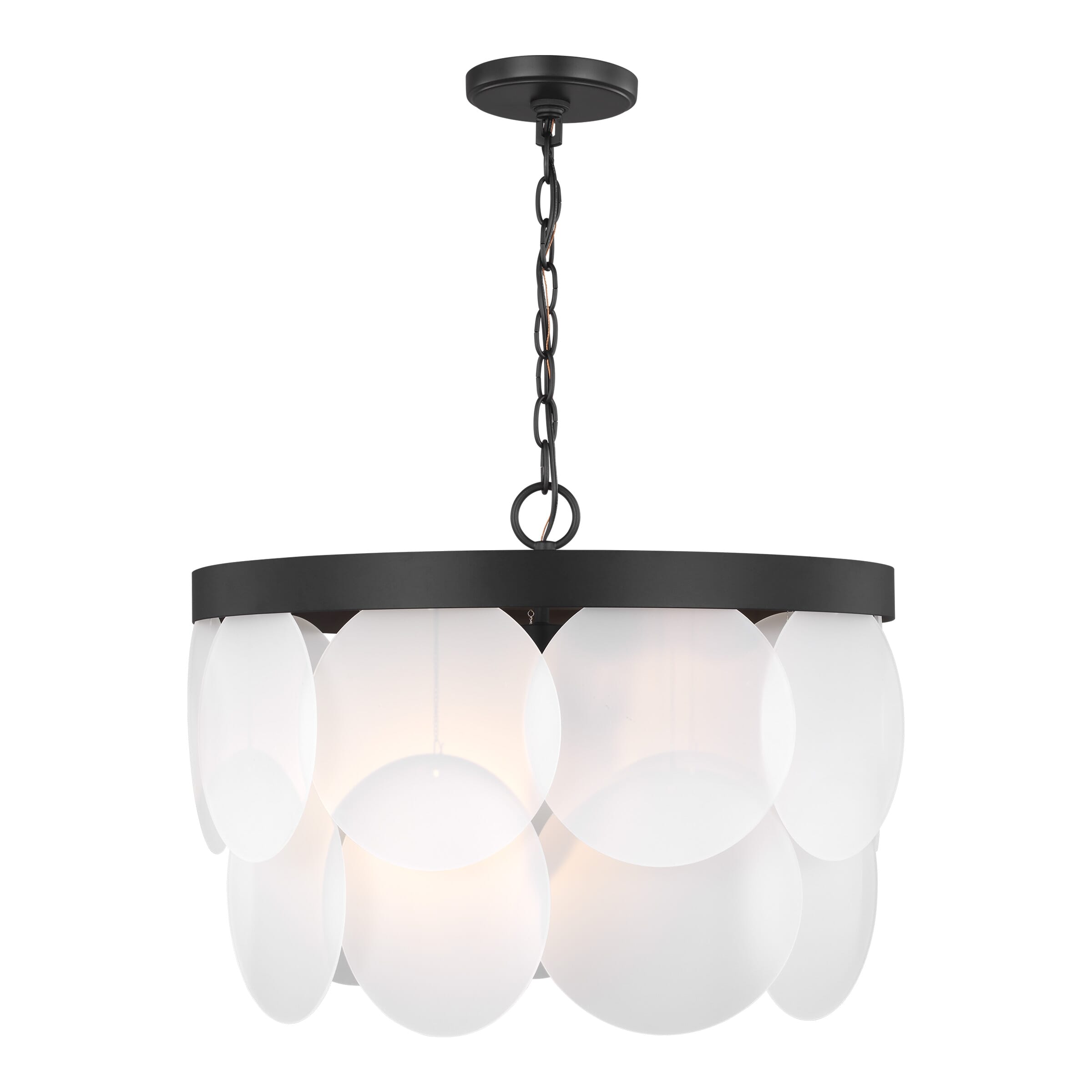 Sea Gull Mellita 6-Light Pendant Light in Midnight Black