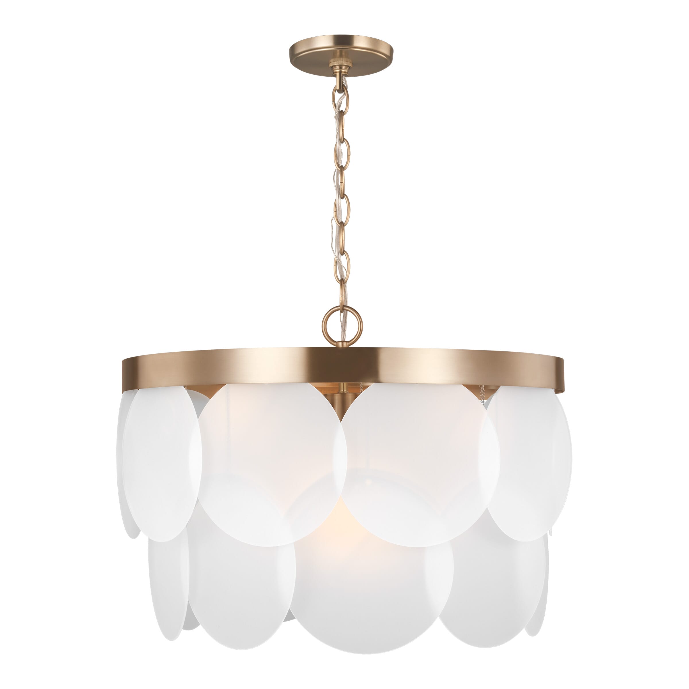 Sea Gull Mellita 6-Light Pendant Light in Satin Brass